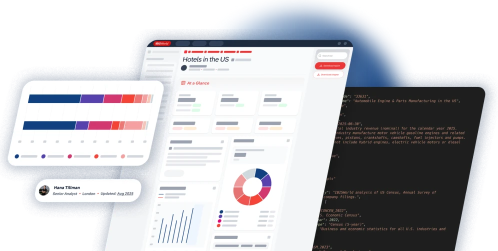 Screen of an IBISWorld Industry Research Report